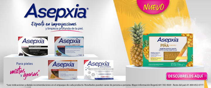 Disfruta la oferta del 10 al 16 de enero en productos Asepxia